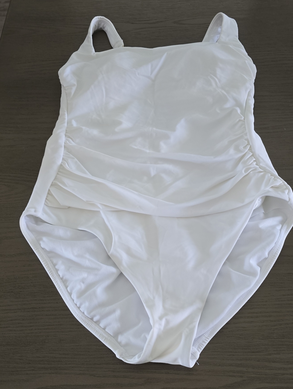 Classic White One-Piece Swimsuit